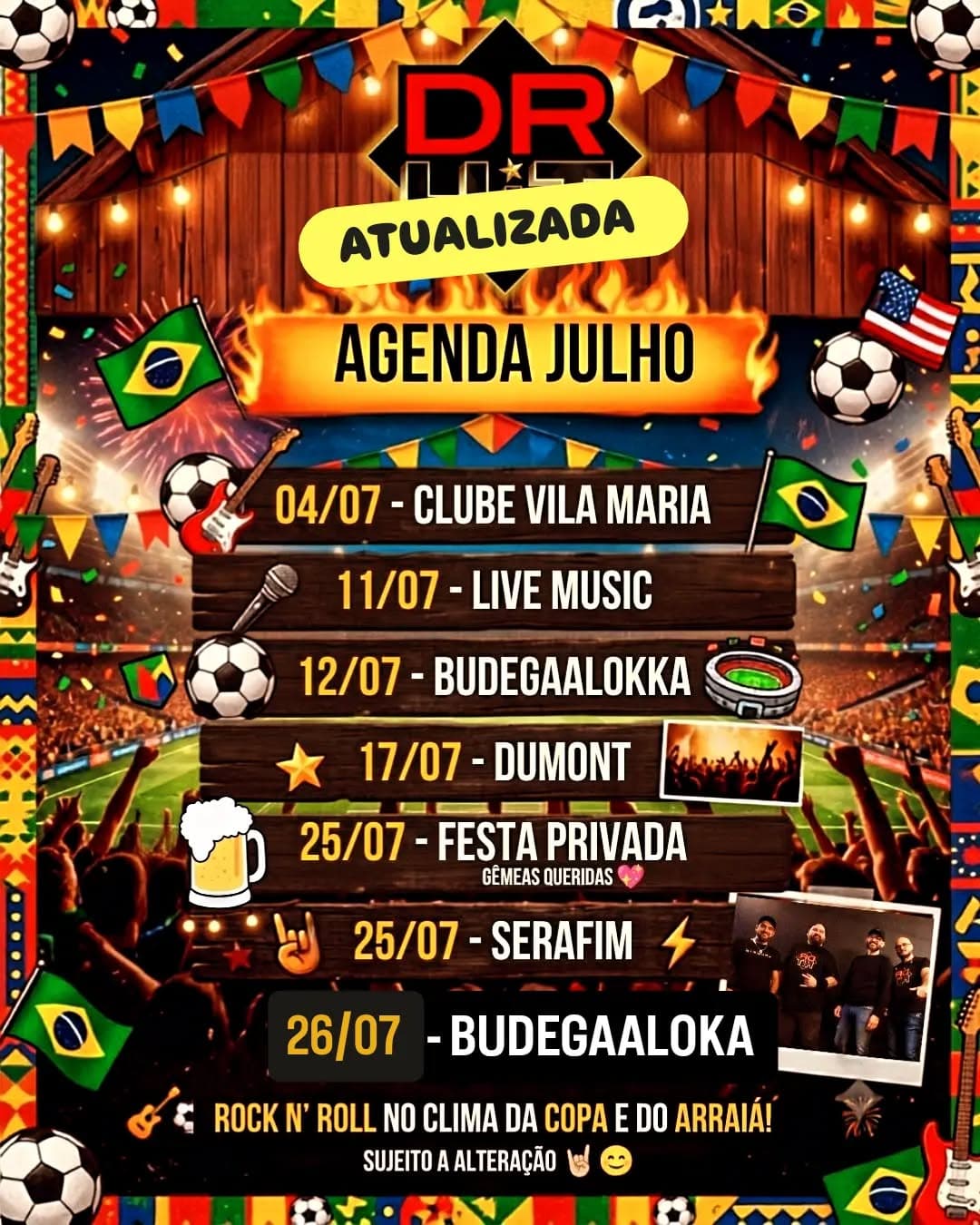 Flyer de Banda Dr. Hit