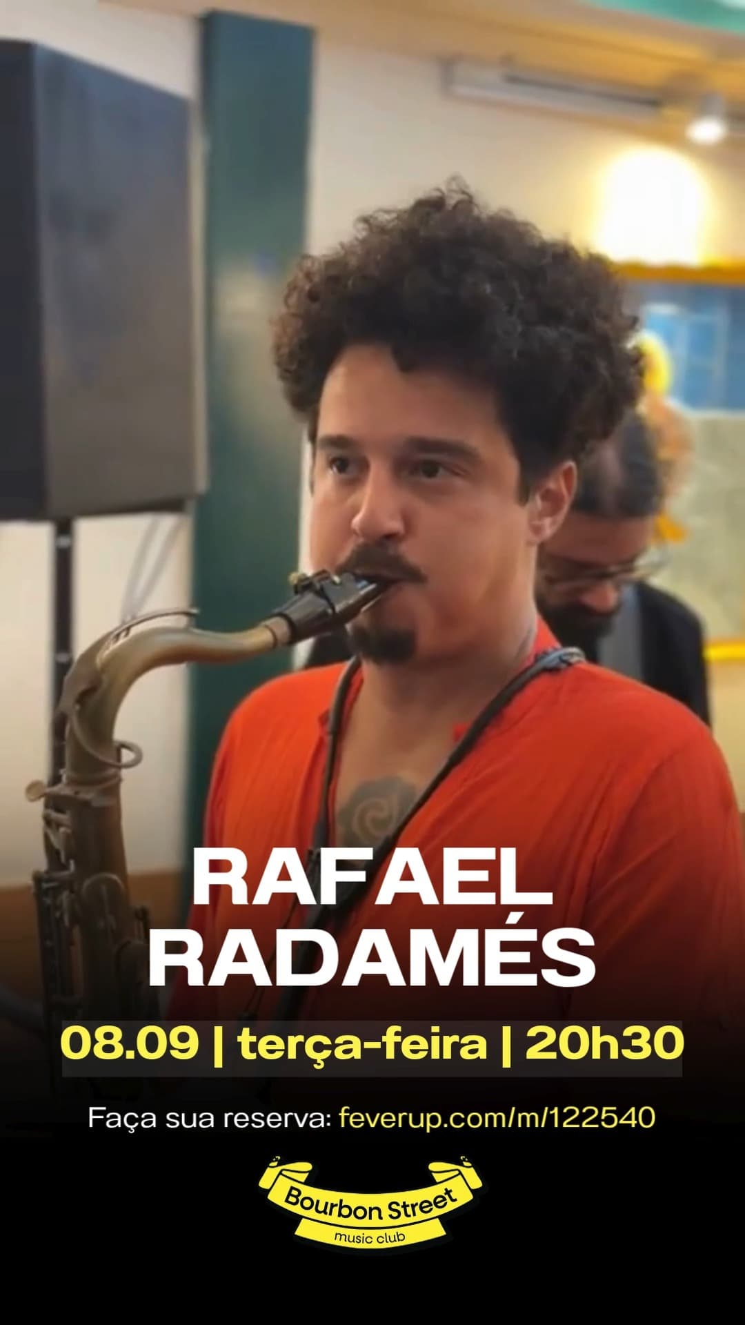 Flyer de Rafael Radamés