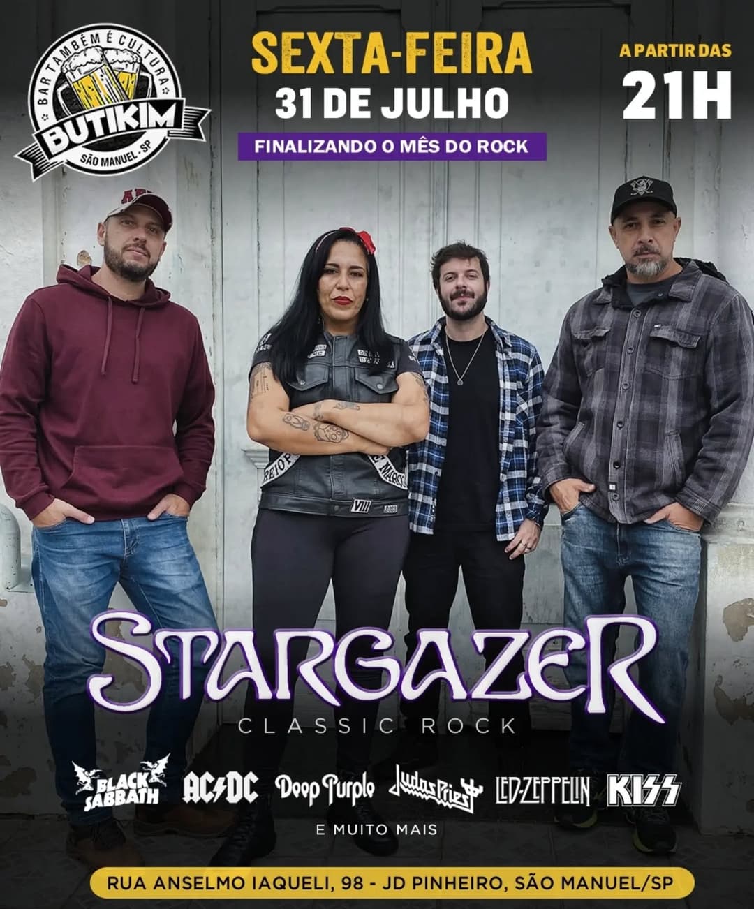 Flyer de Banda Stargazer