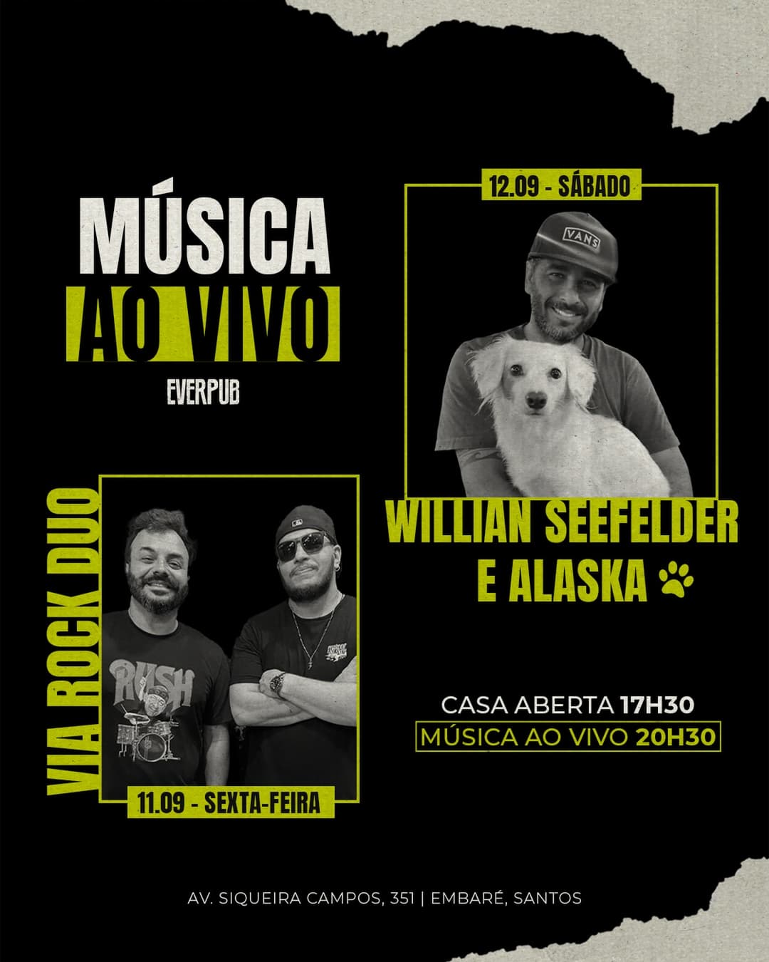 Flyer de Willian Seefelder & Alaska