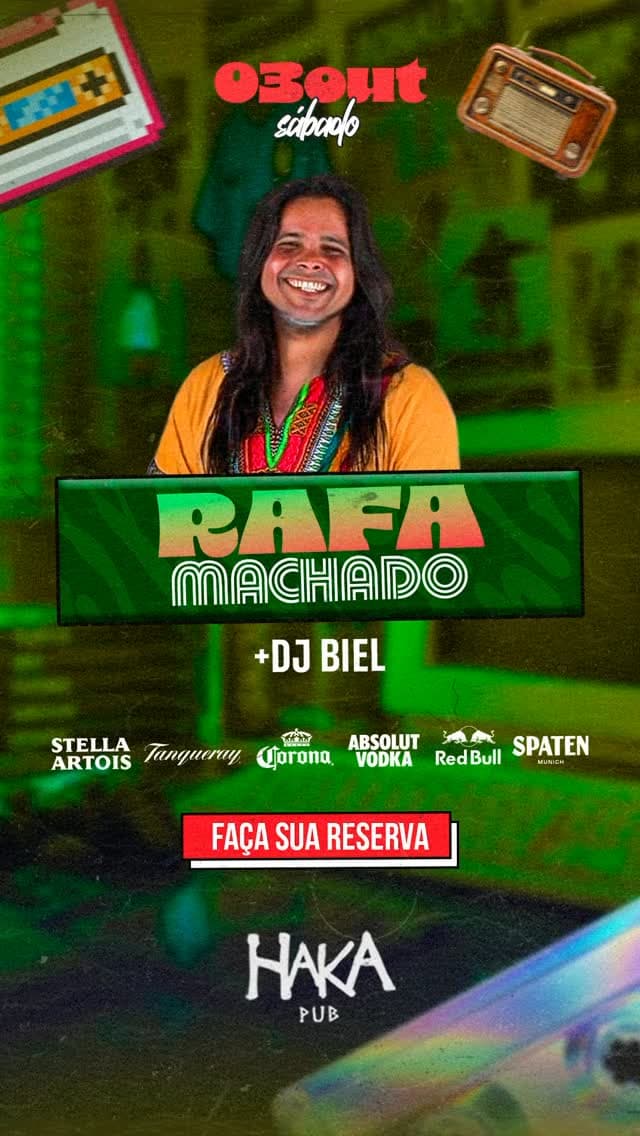 Flyer de Rafa Machado e Biel