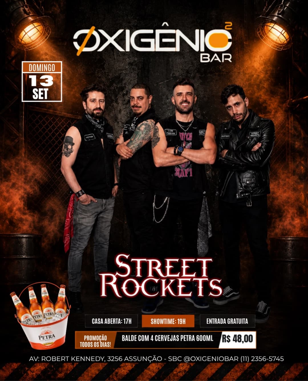Flyer de Banda Street Rockets