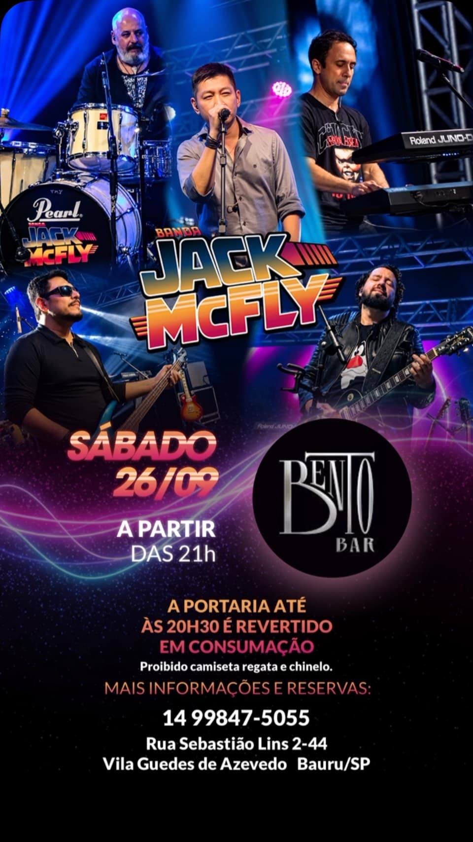 Flyer de Banda Jack McFly