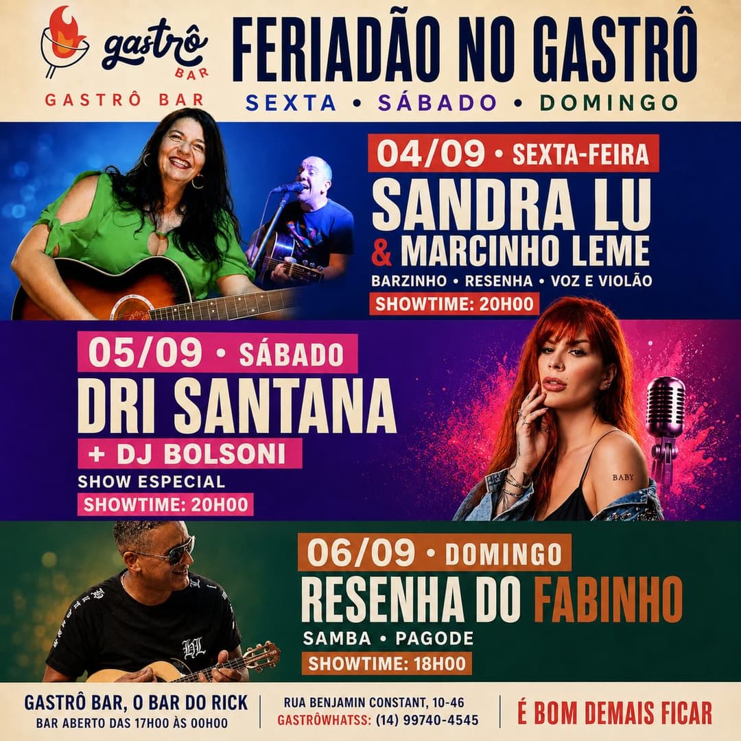 Flyer de Resenha do Fabinho