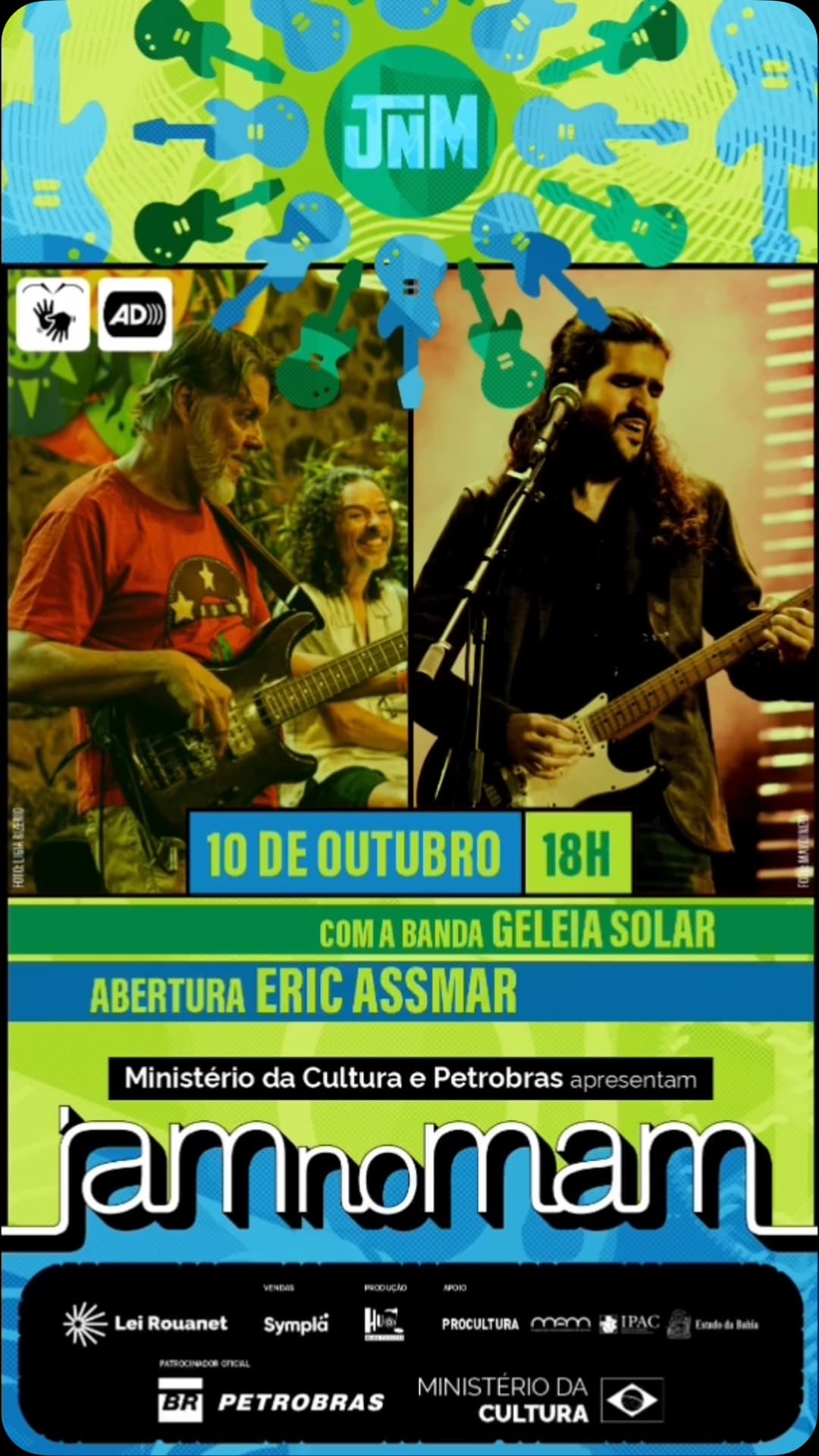 Flyer de Geleia Solar e Eric Assmar