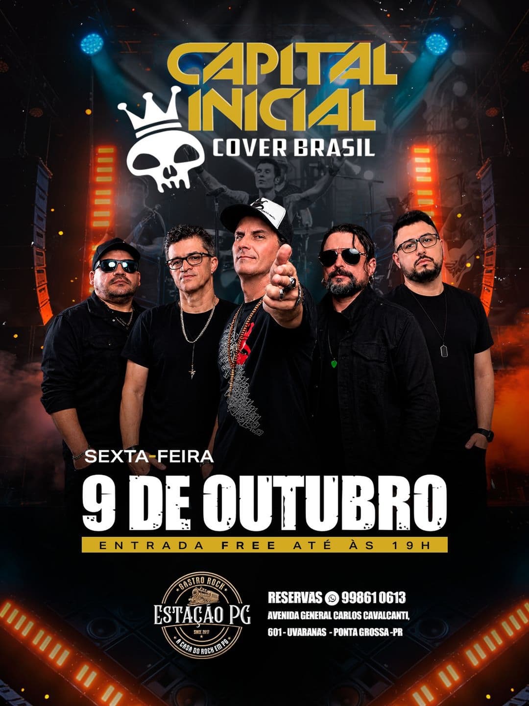 Flyer de Capital Inicial Cover Brasil