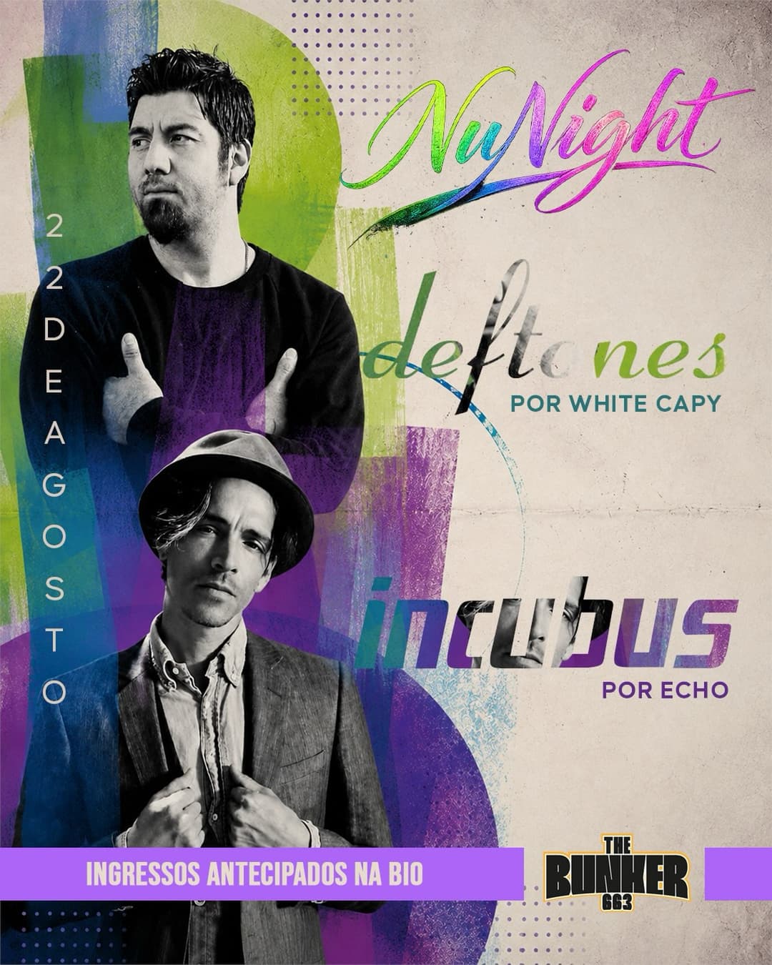 Flyer de White Capy e Echos