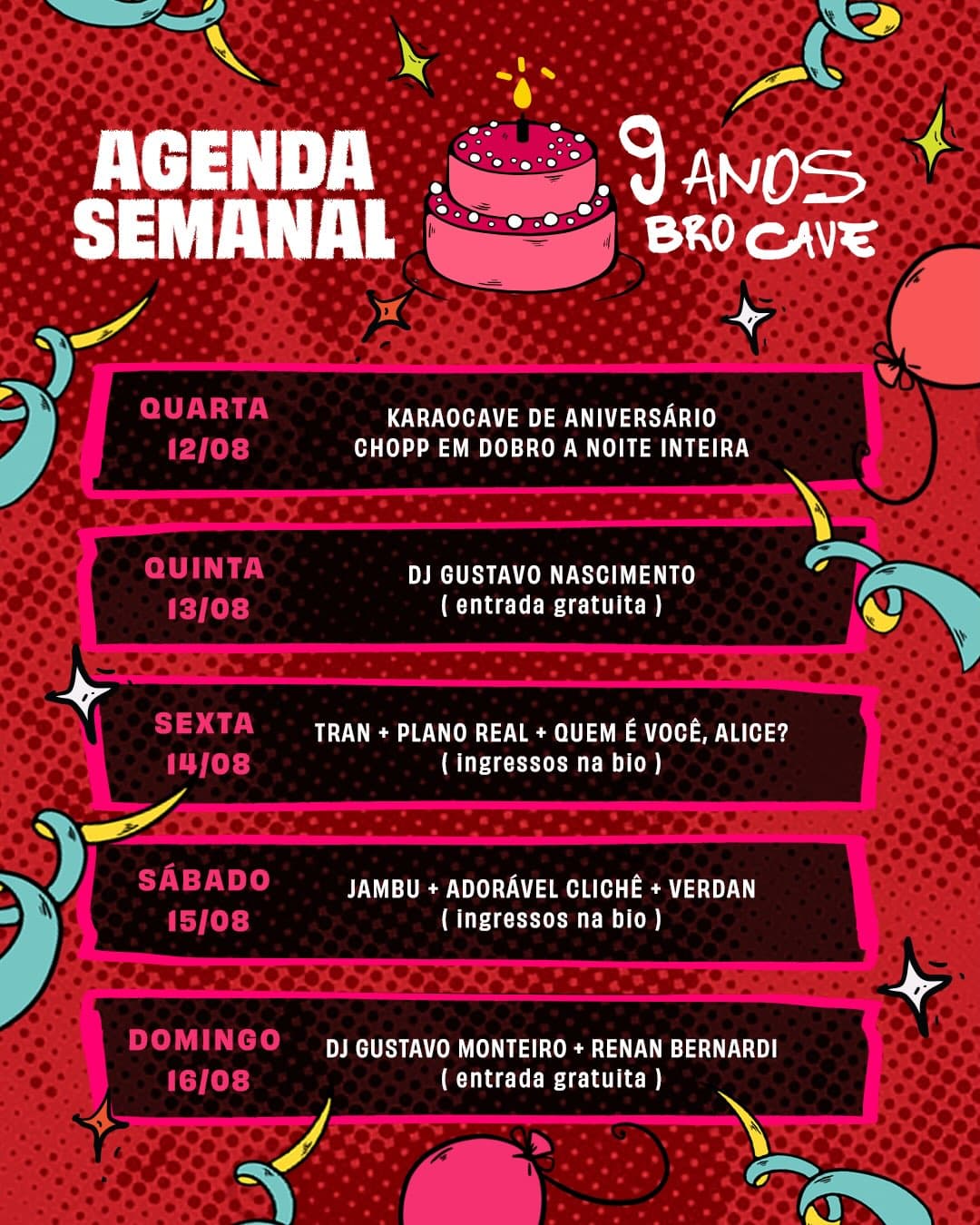 Flyer de Jambu, Adorável Clichê e oficialverdan