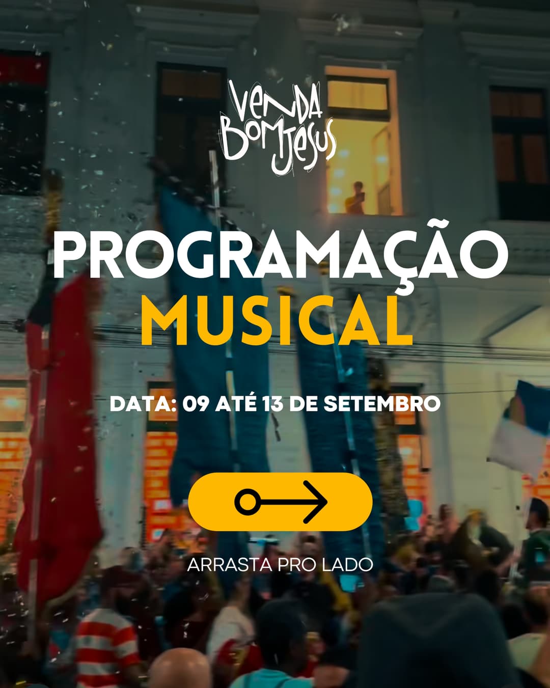 Flyer de Orquestra Malassombro, Eu Acho é Pouco e mais 1 artista