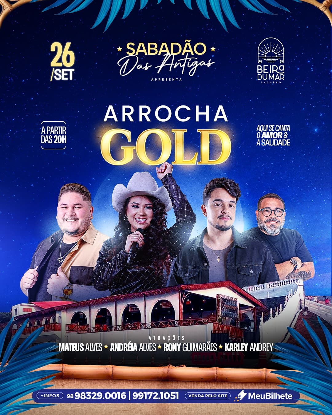 Flyer de Andreia Alves, Mateus Alves e mais 2 artistas