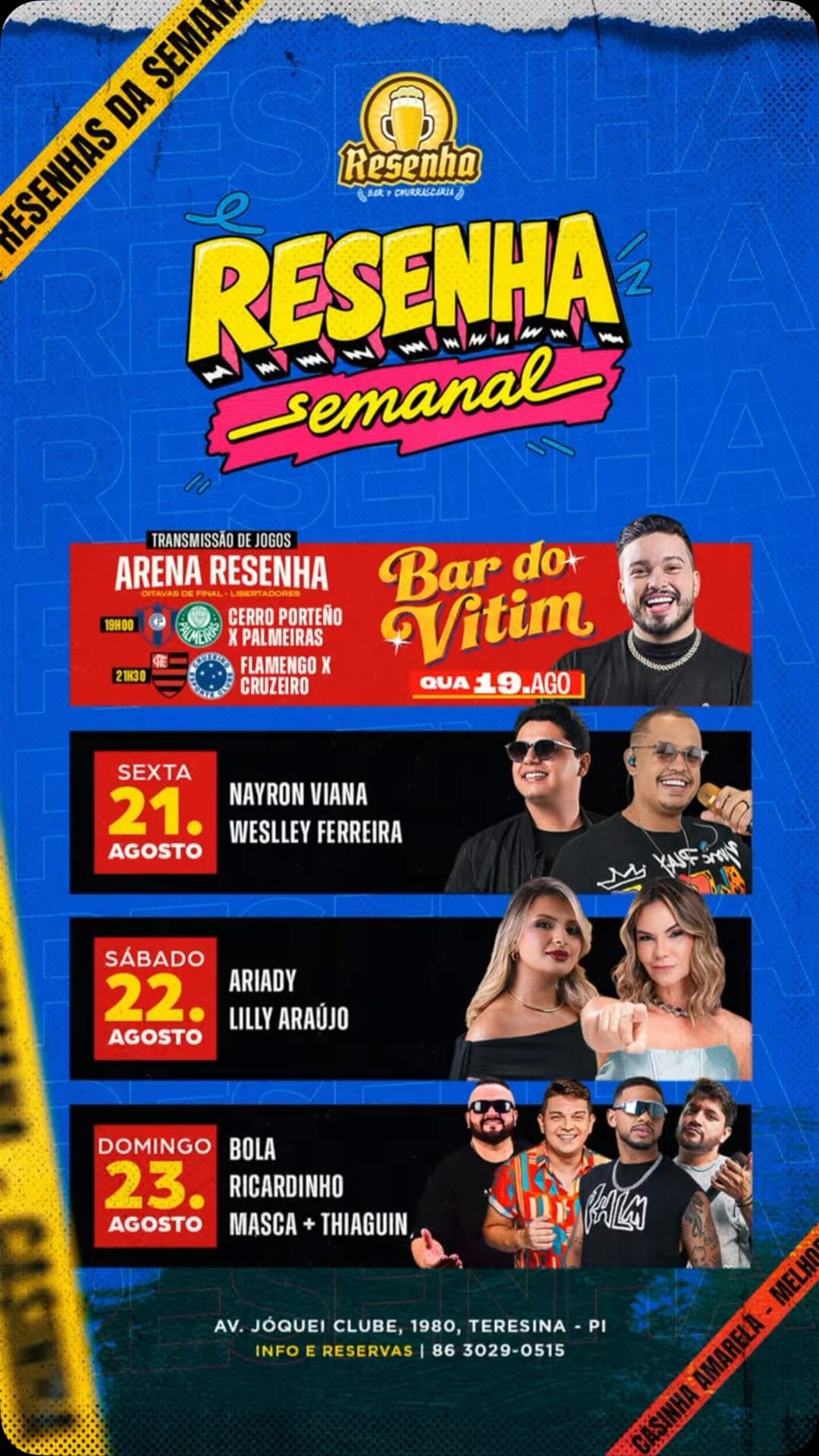 Flyer de AriadY e Lilly Araújo
