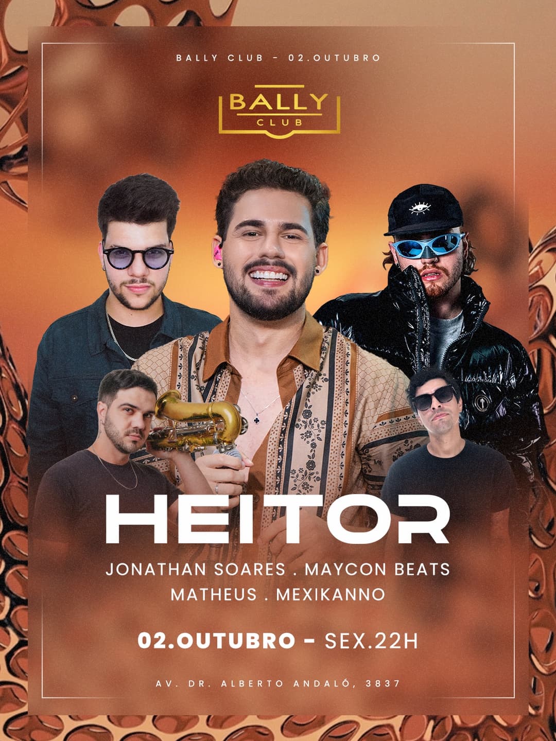 Flyer de Heitor, Jonathan Soares, Maycon Beats e mais 1 artista
