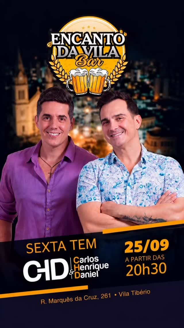 Flyer de Carlos Henrique & Daniel