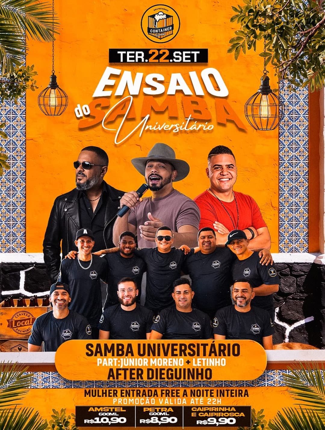 Flyer de Dieguinho e mais 3 artistas