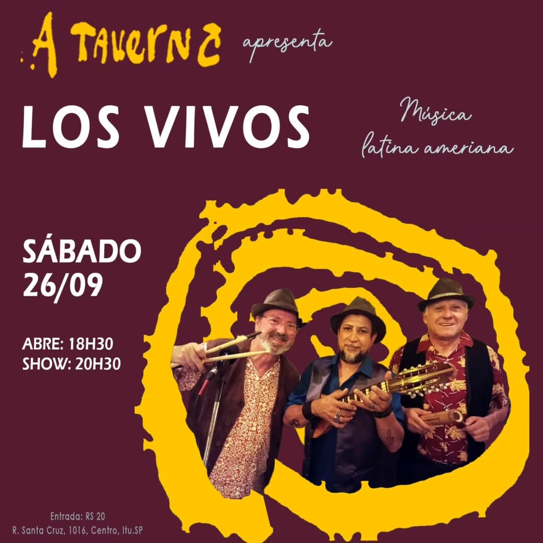 Flyer de Los Vivos