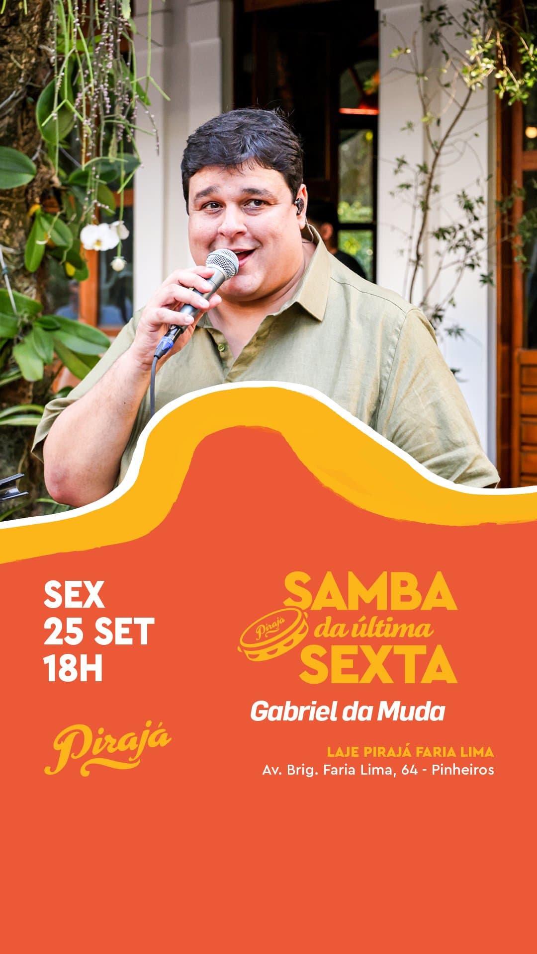 Flyer de Gabriel da Muda