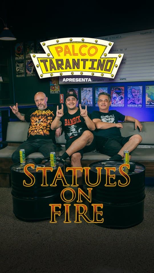 Flyer de Statues on Fire e TEST