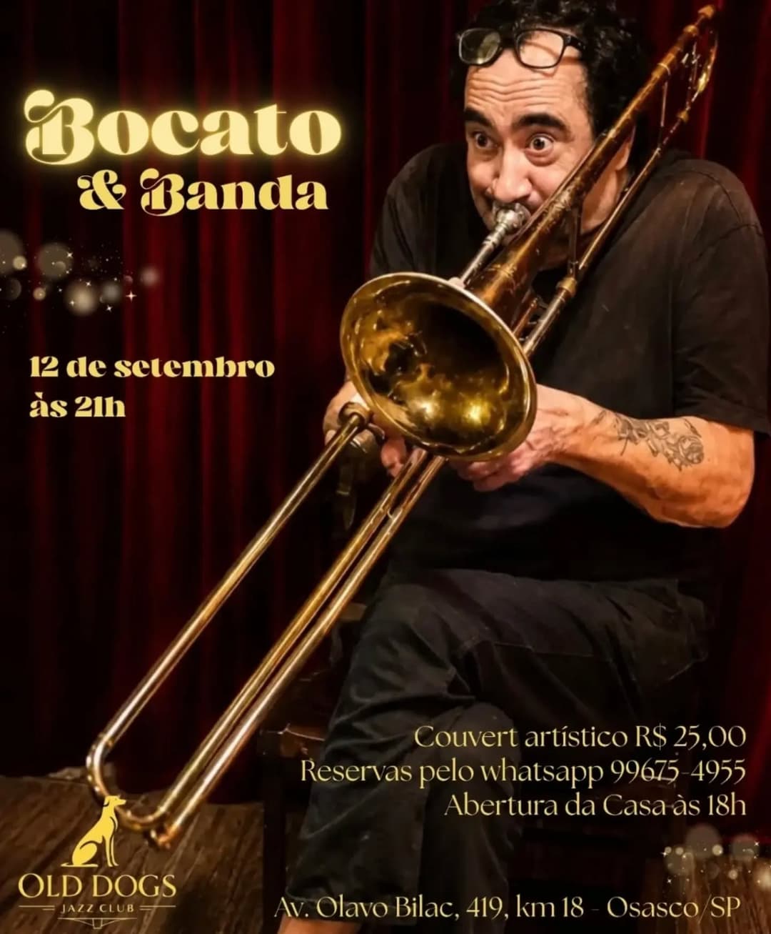 Flyer de Bocato & Banda