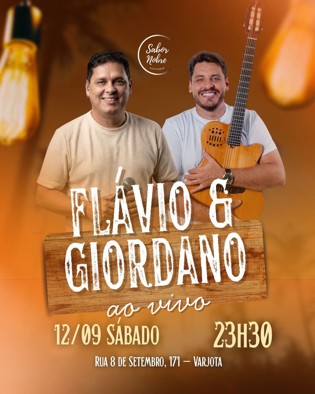 Flyer de Flávio & Giordano