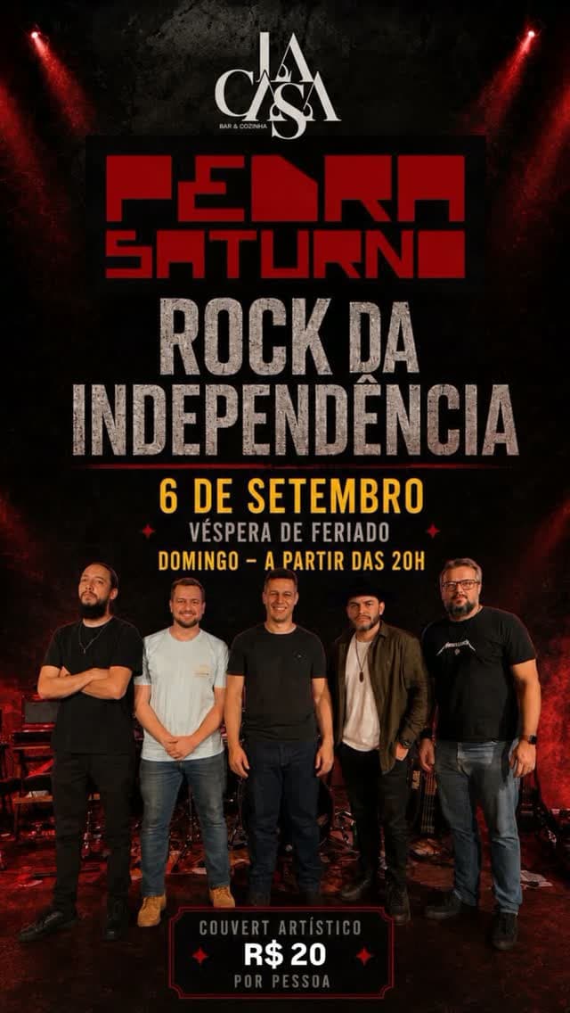 Flyer de Pedra Saturno