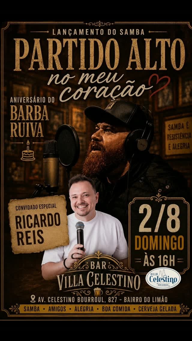 Flyer de Glauco Barba Ruiva