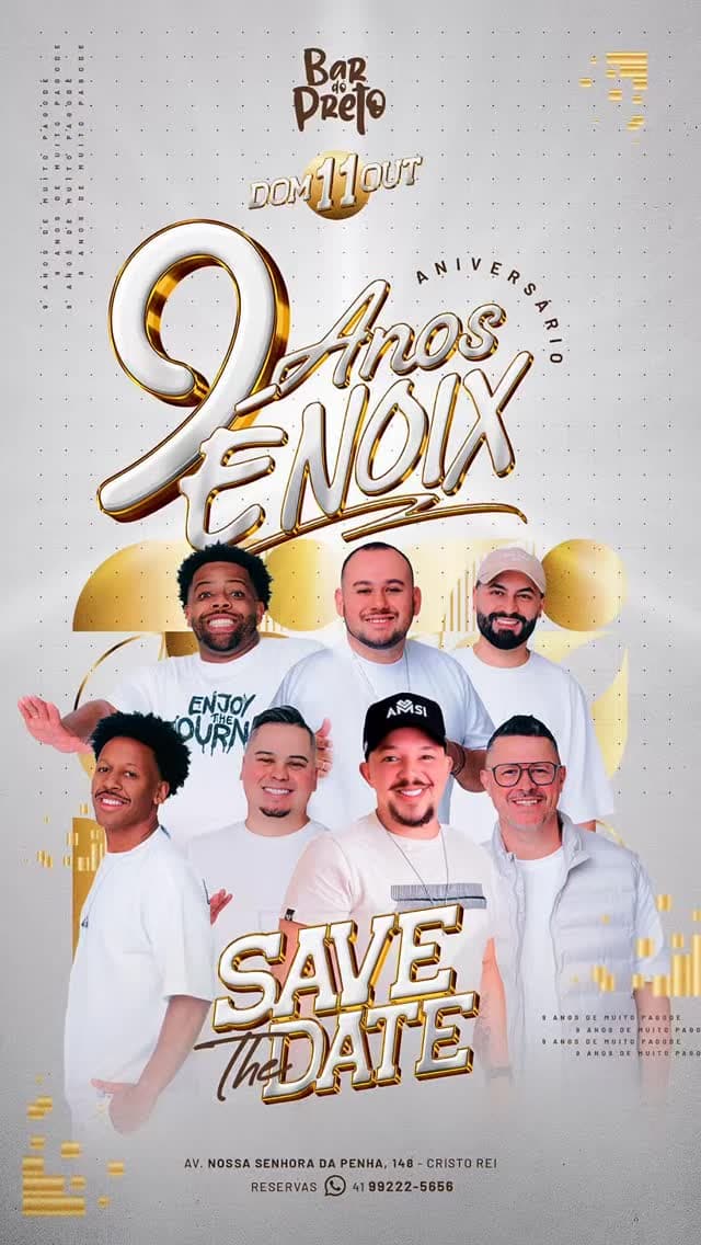 Flyer de Nabio Rodrigues
