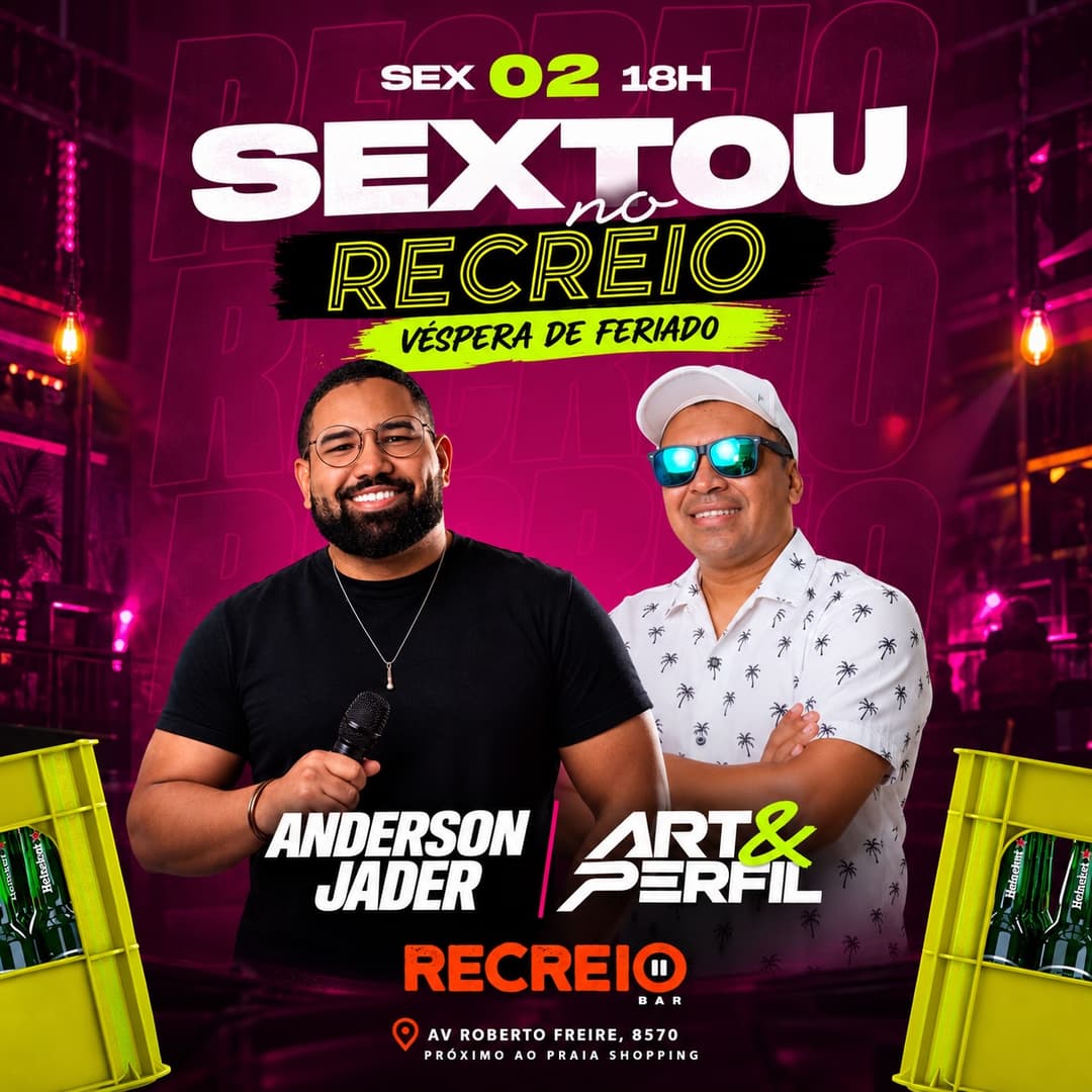 Flyer de Anderson Jader e Art & Perfil