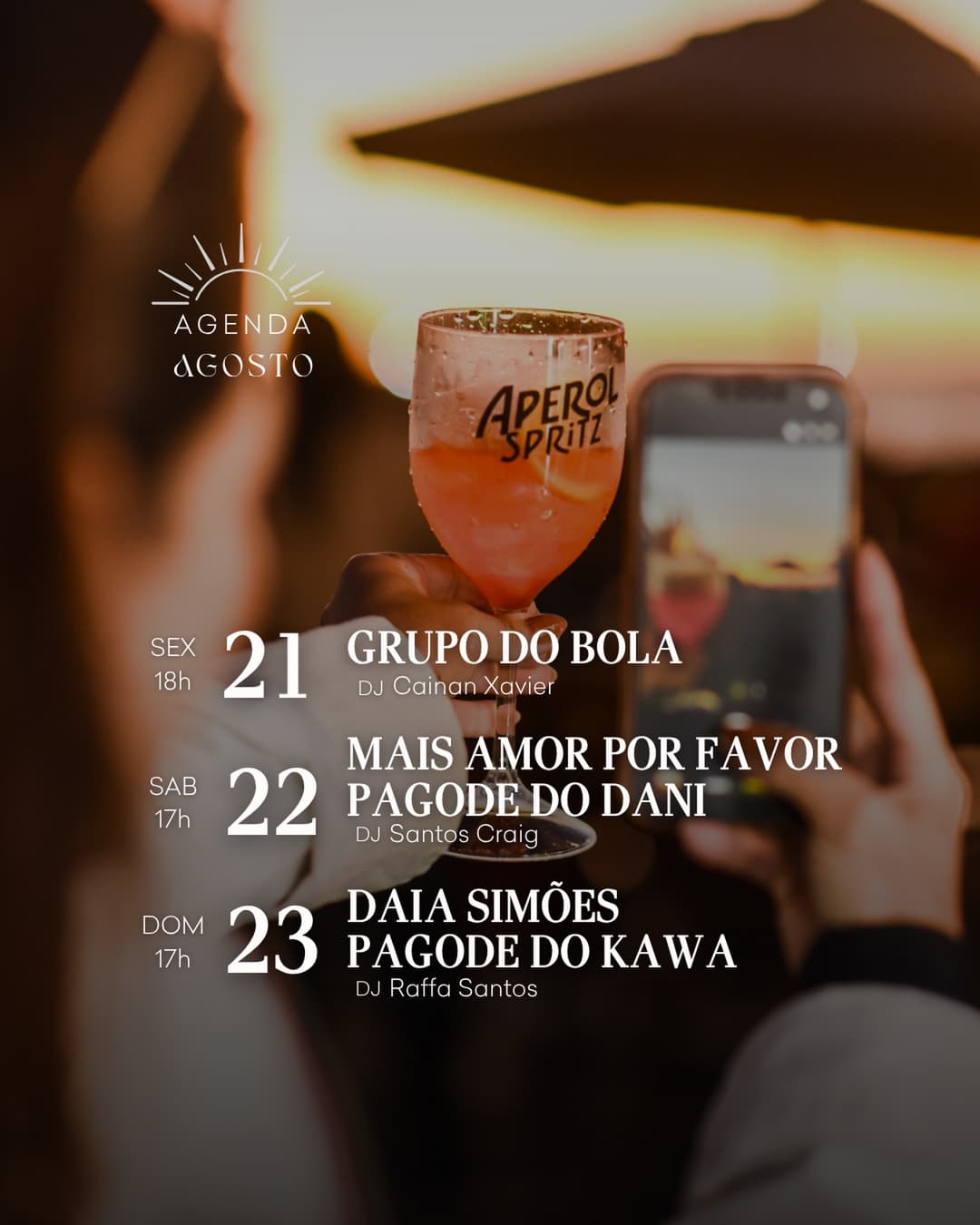 Flyer de Mais Amor por Favor, DJ Santos e Pagode do Dani