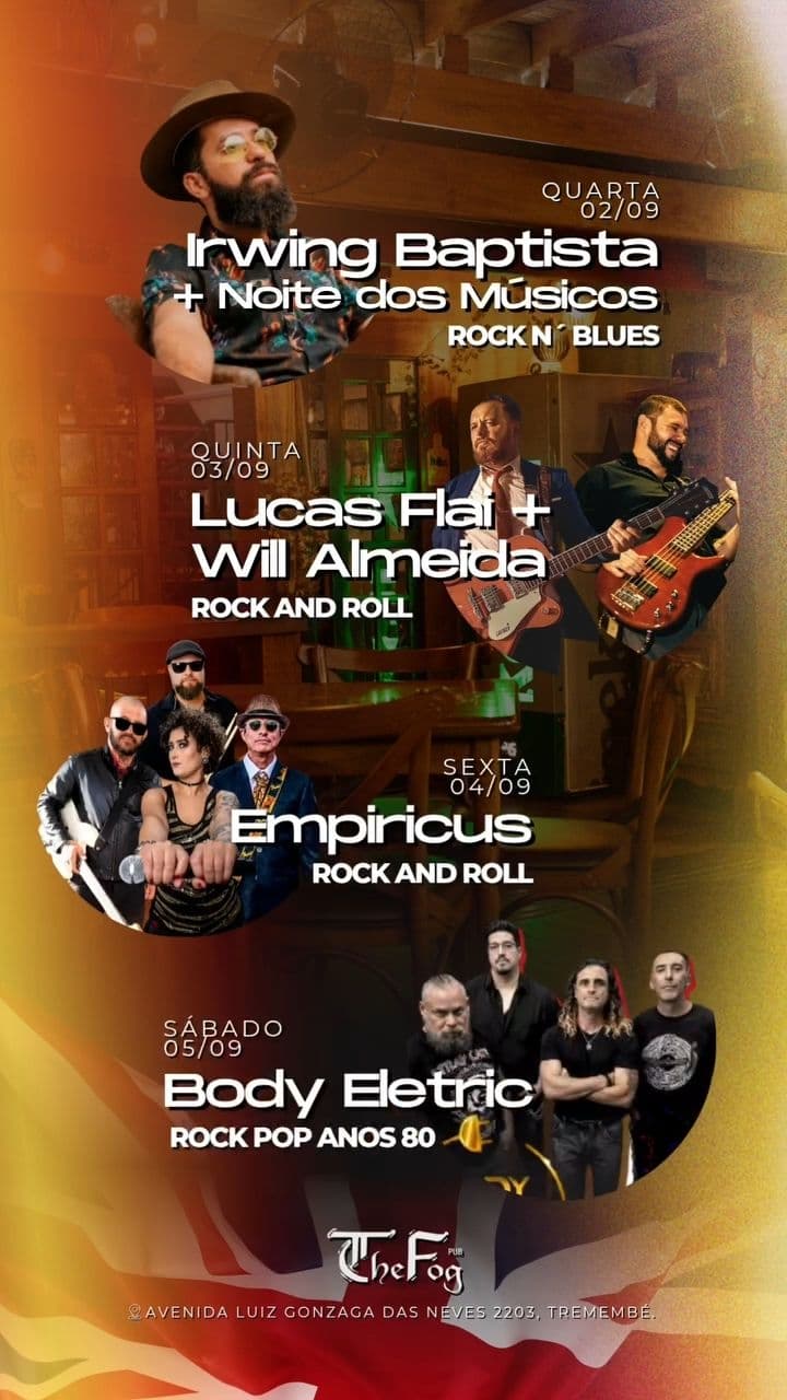 Flyer de Lucas Flai e Will Almeida