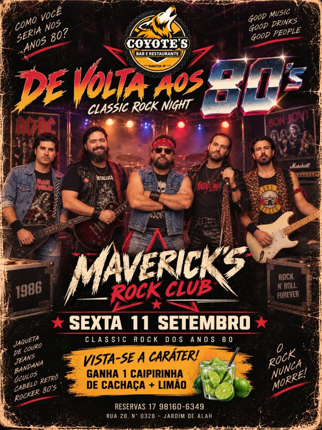 Flyer de Mavericks Rock Club