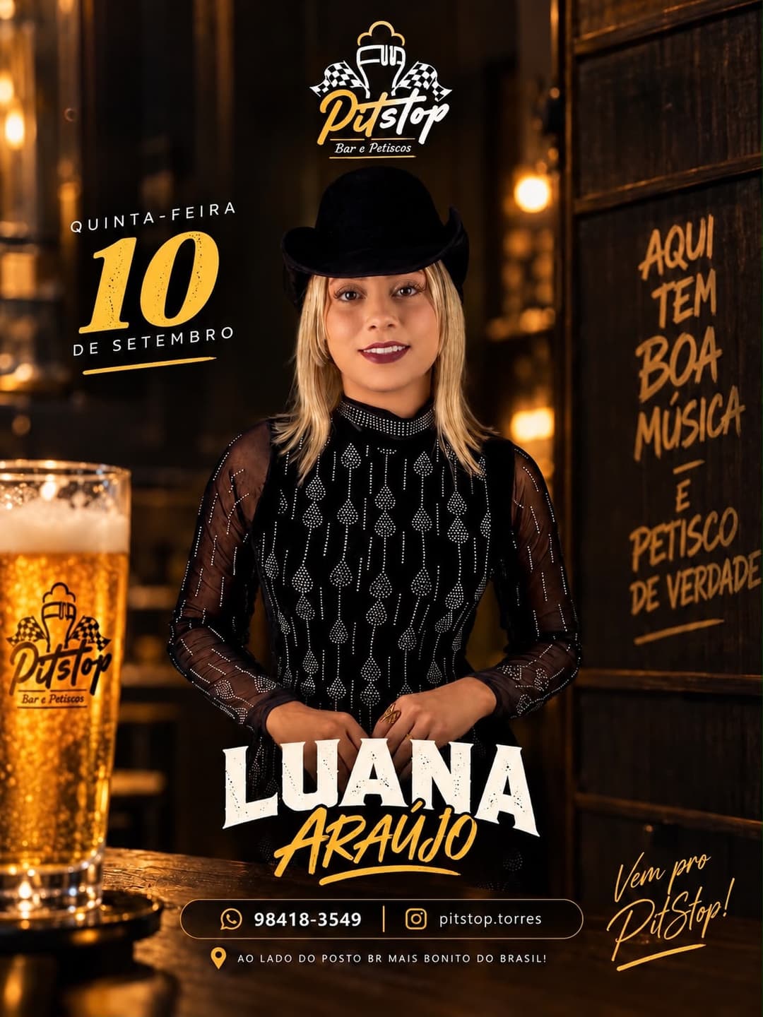 Flyer de LUANA ARAÚJO
