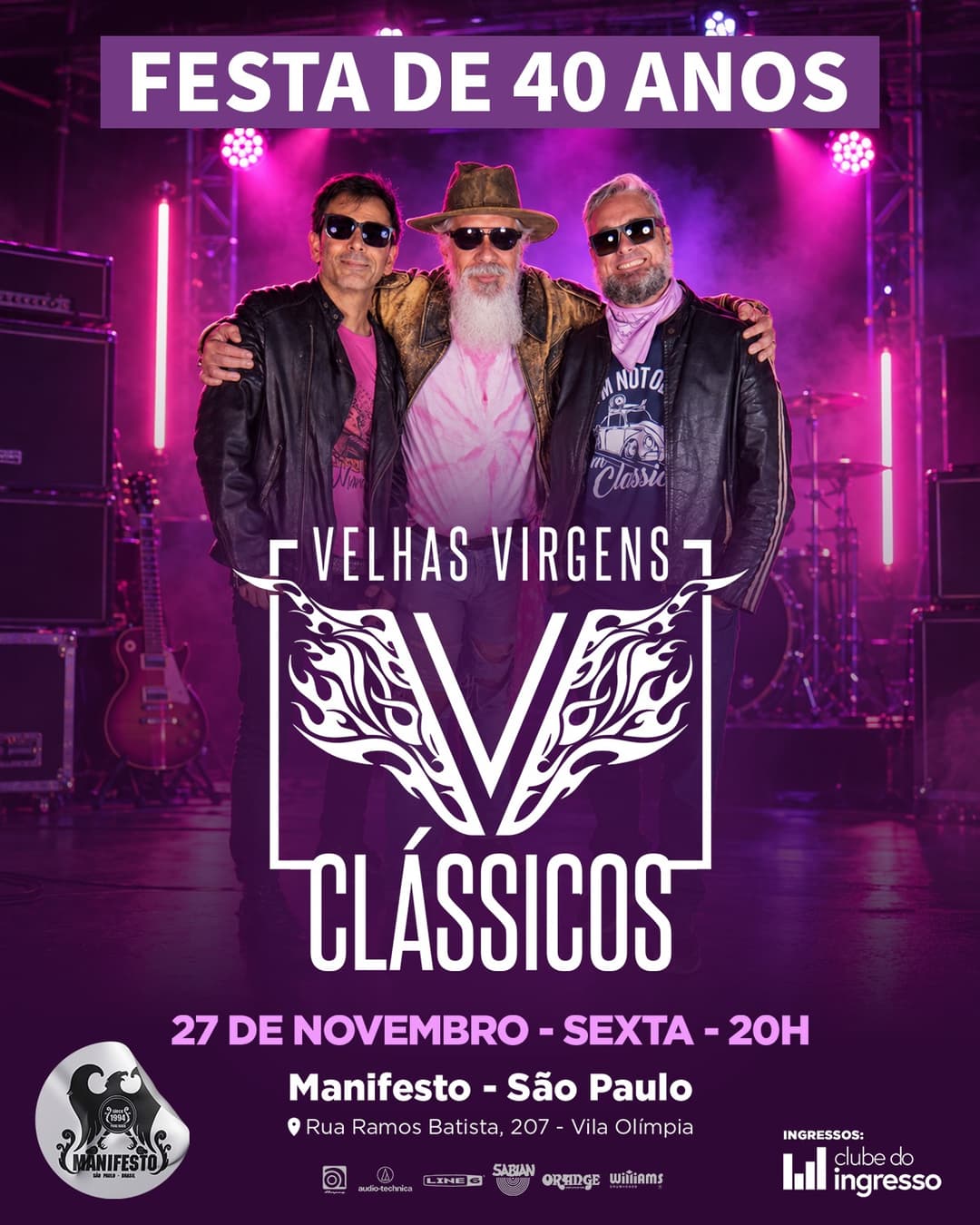 Flyer de Velhas Virgens