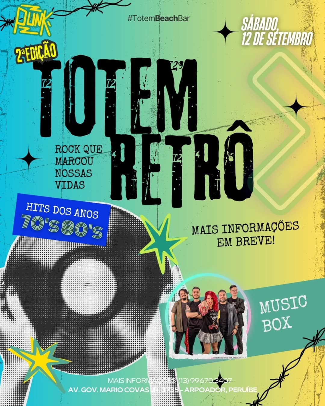 Flyer de Banda Music Box