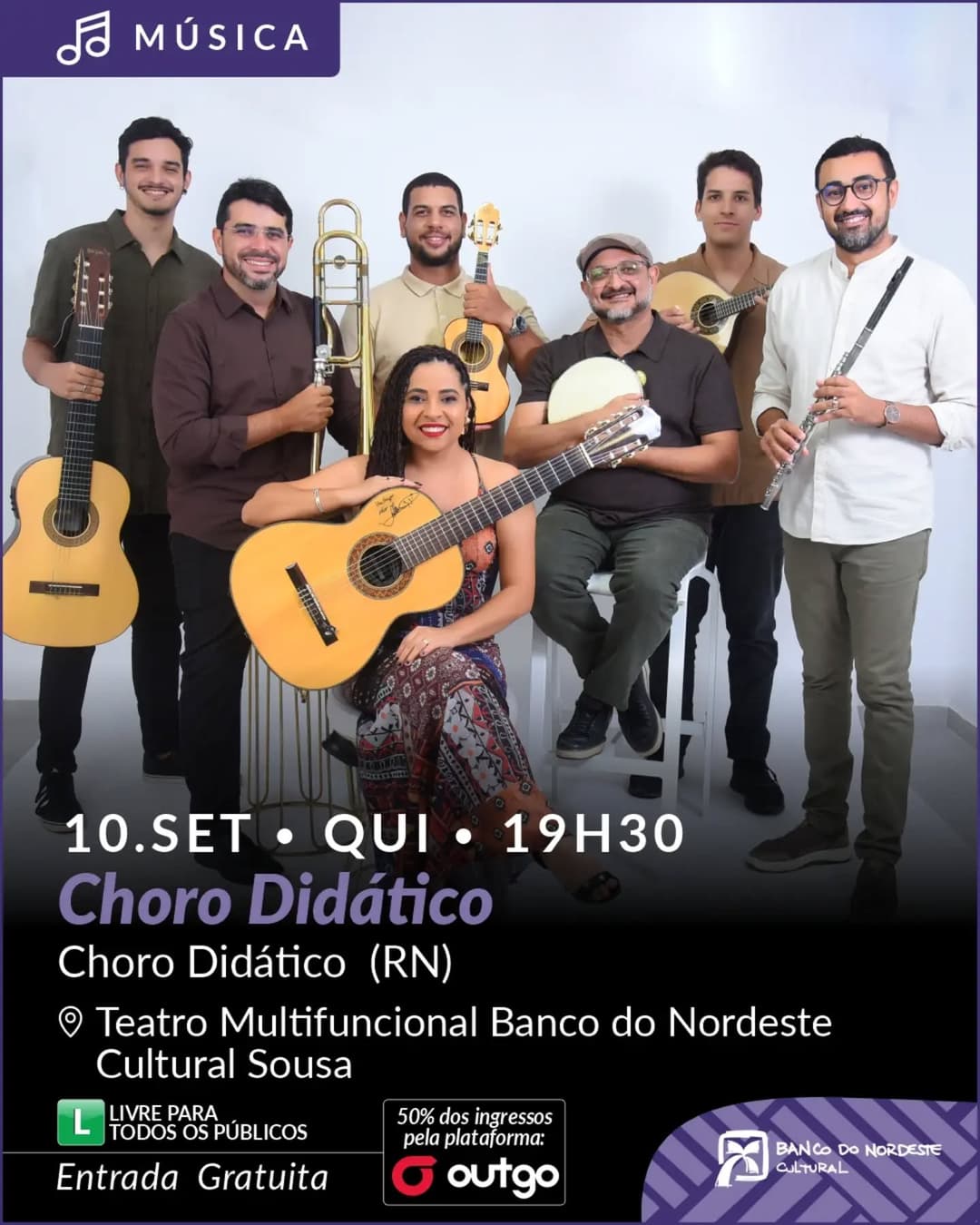 Flyer de Choro Didático
