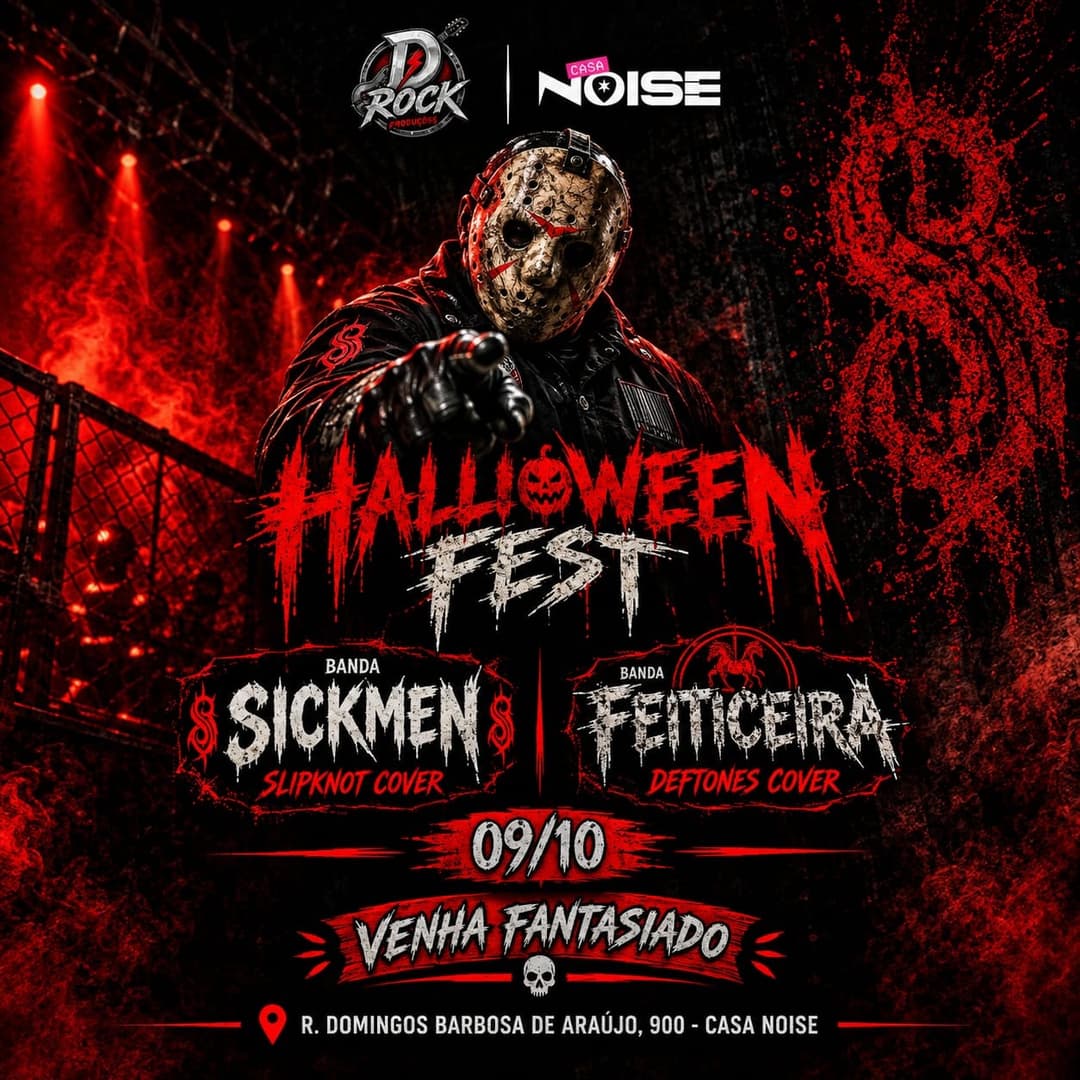 Flyer de Feiticeira e Sickmen