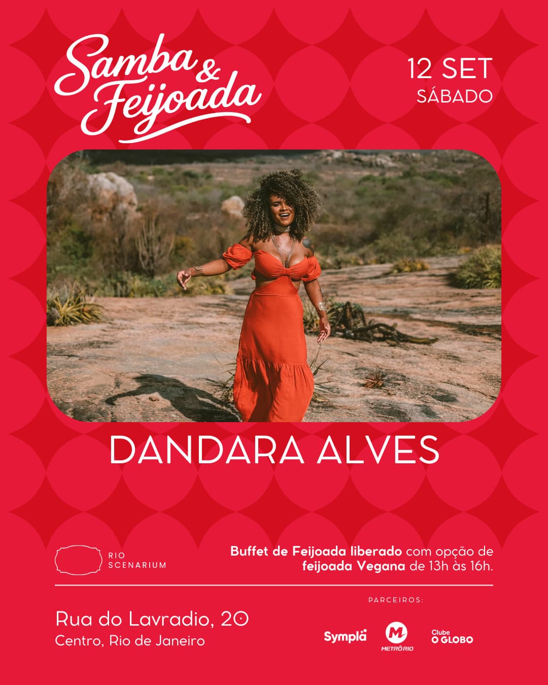 Flyer de Dandara Alves