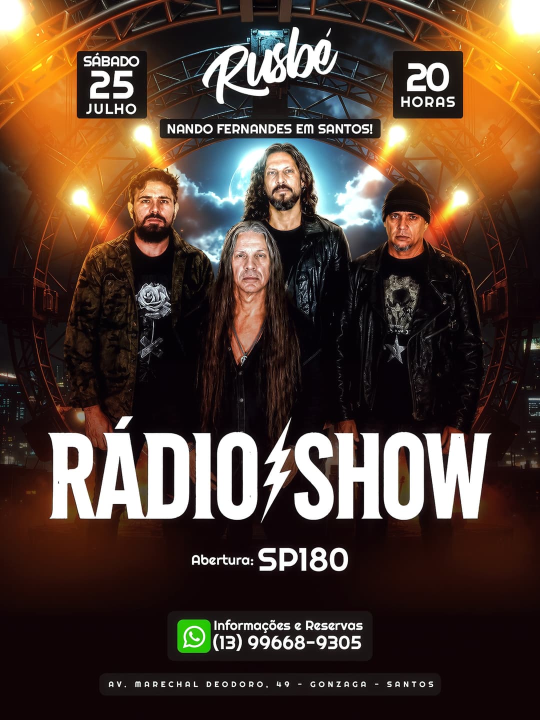 Flyer de Mee, Banda Rádio Show e Daniel Rato
