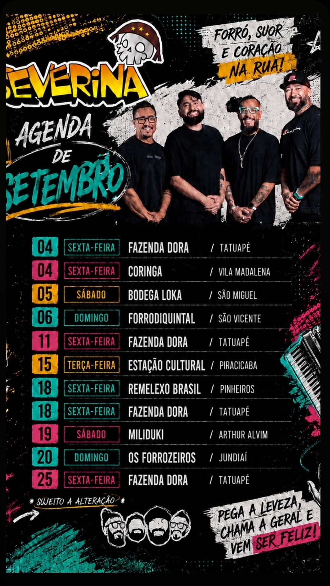 Flyer de Banda Severina