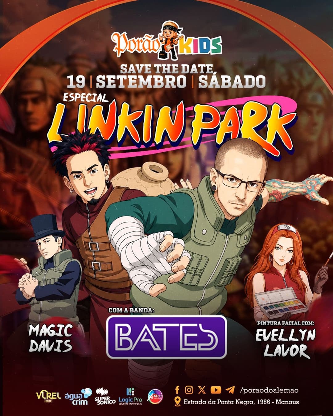 Flyer de Banda Bates