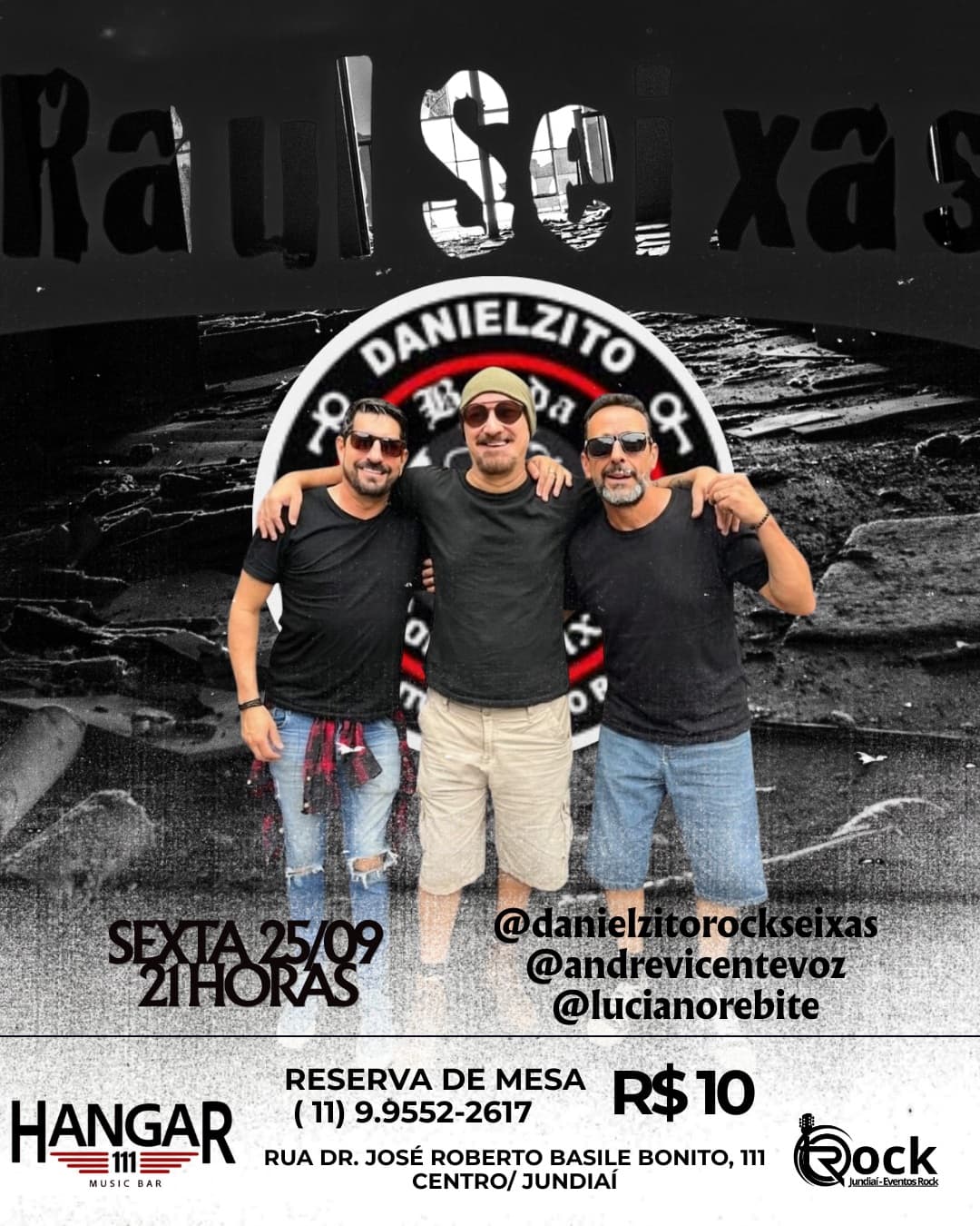 Flyer de Banda Rock Seixas