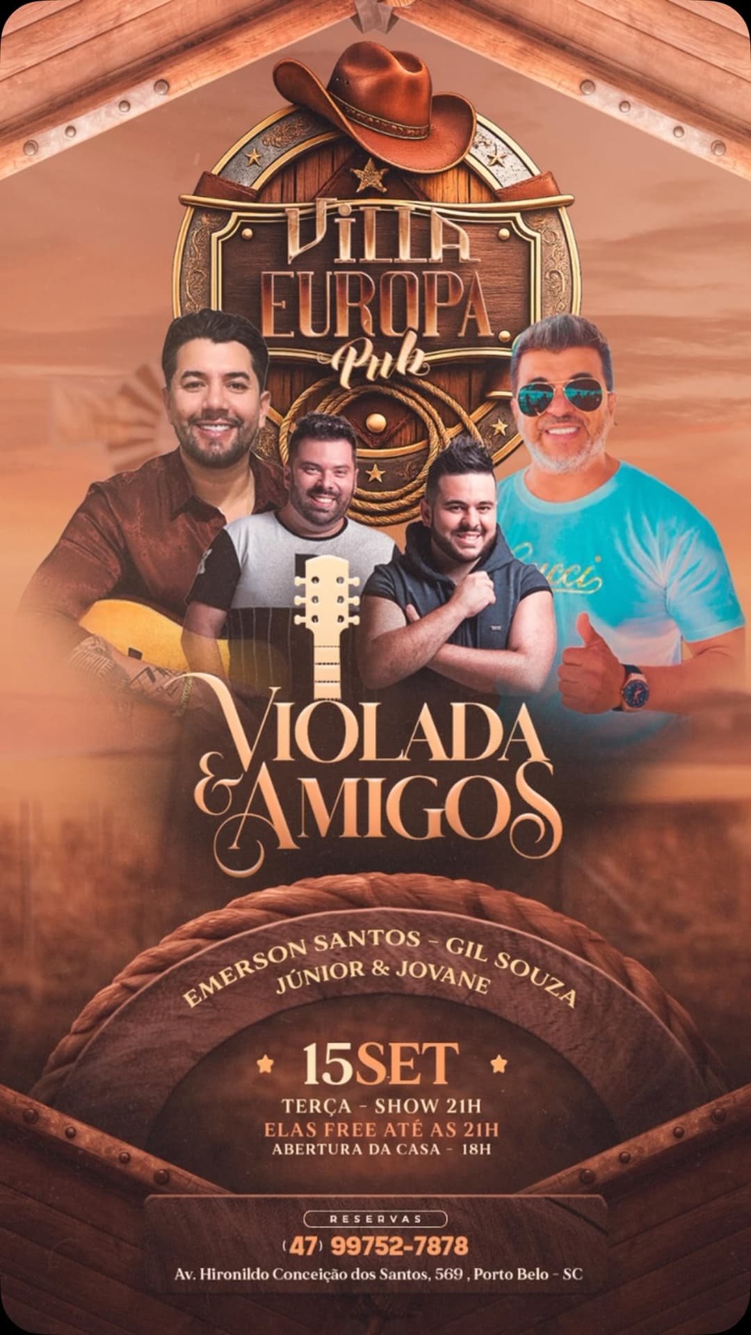 Flyer de Violada & Amigos