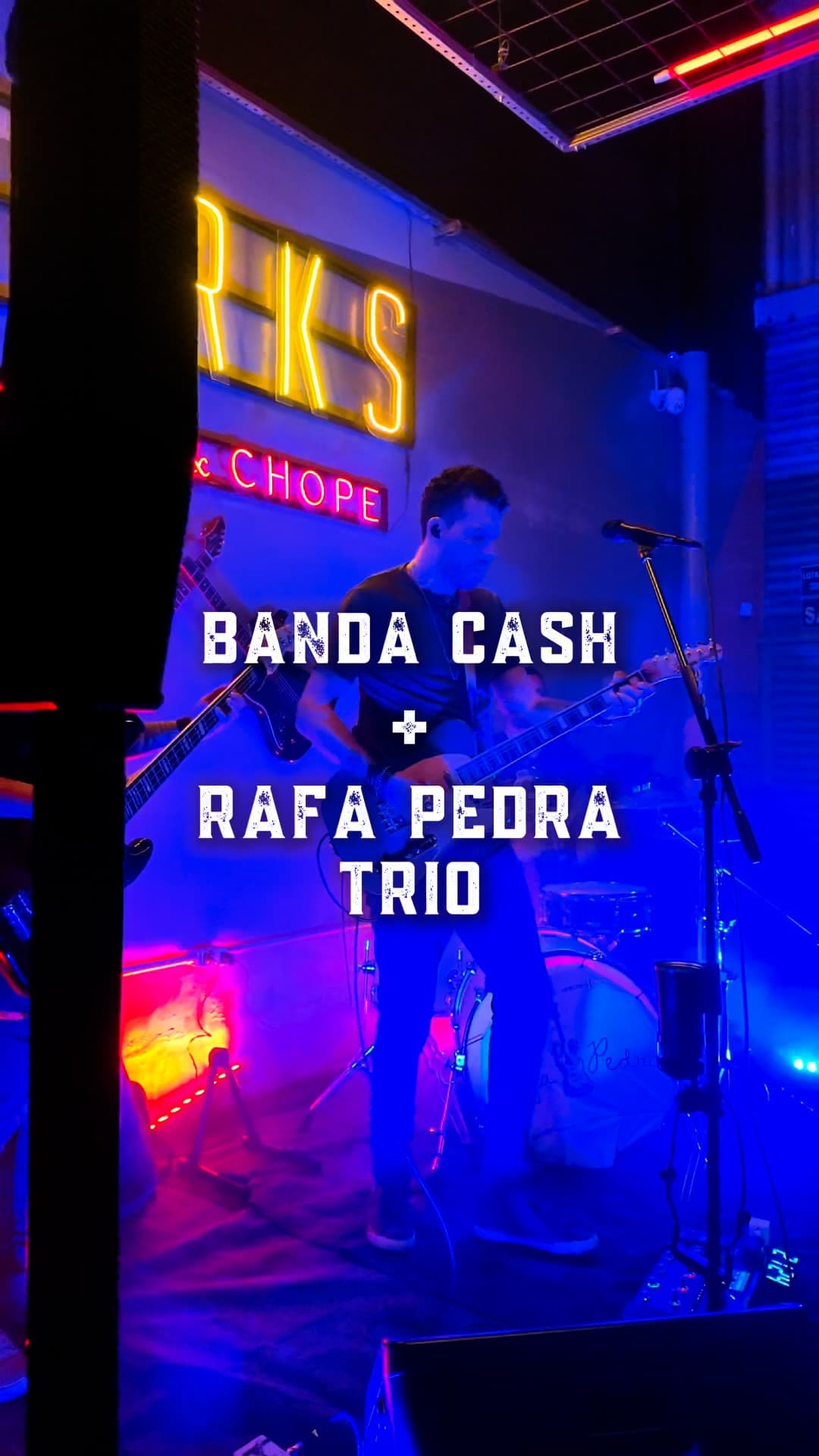 Flyer de Banda CA$H e Rafa Pedra Trio