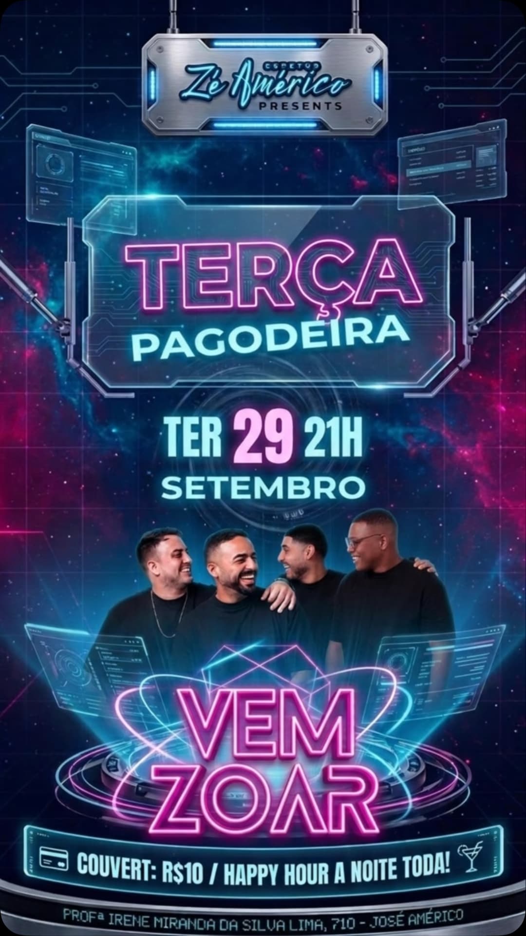 Flyer de Grupo Vem Zoar