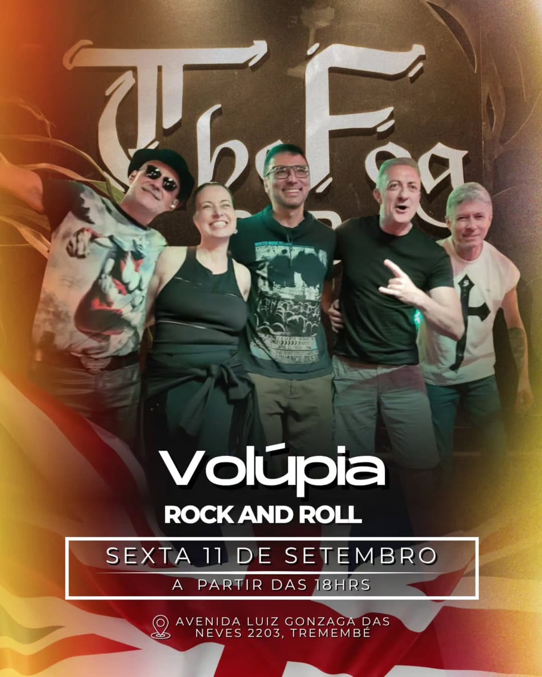 Flyer de Banda Volúpia