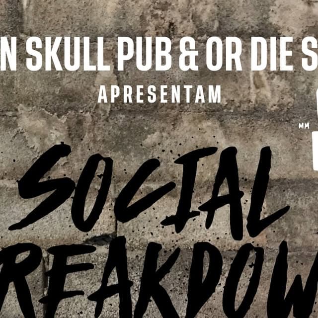 Flyer de Social Breakdown, Polly Noise and The Cracks e Crackiss