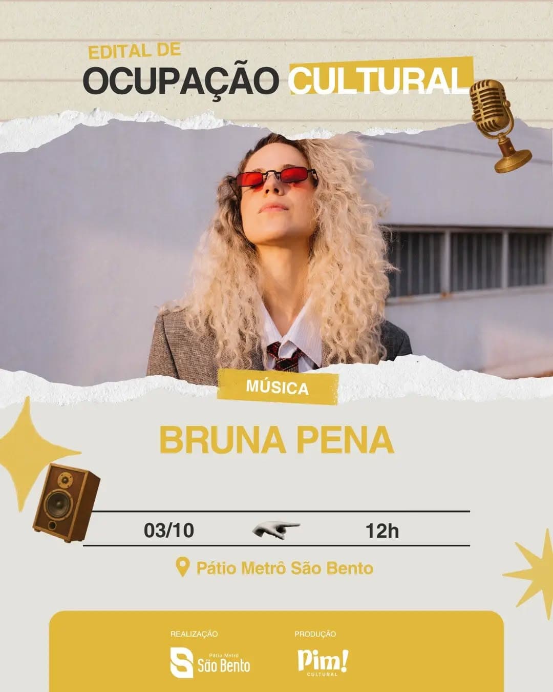 Flyer de Bruna Pena