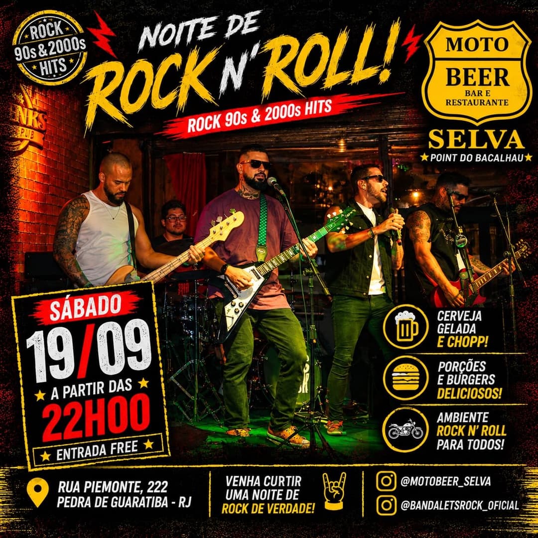 Flyer de Banda Let's Rock