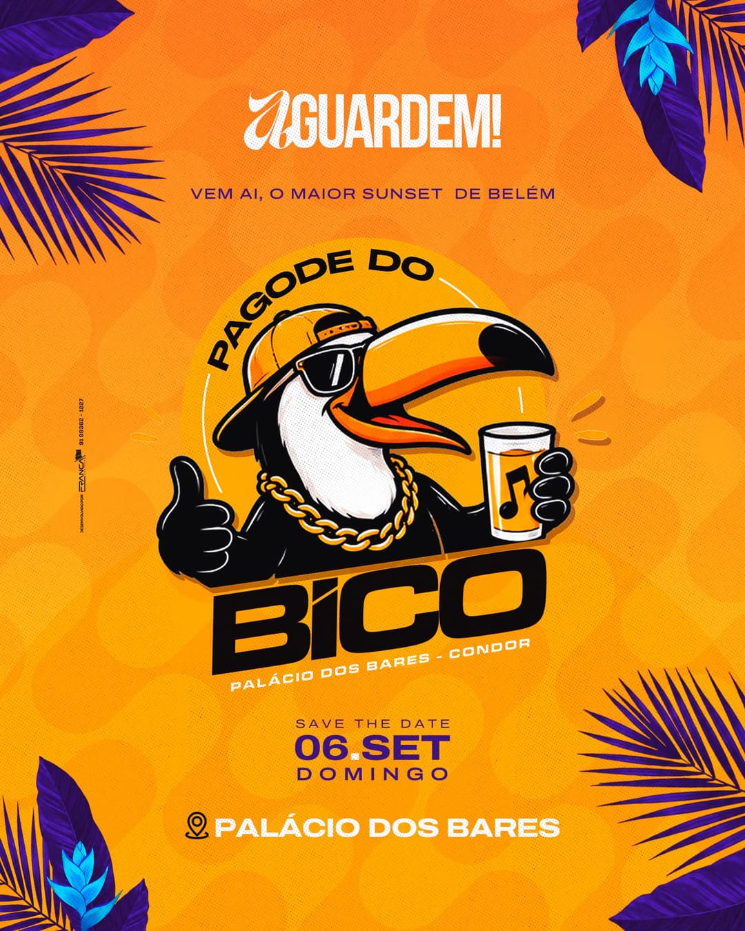 Flyer de Pagode do Bico