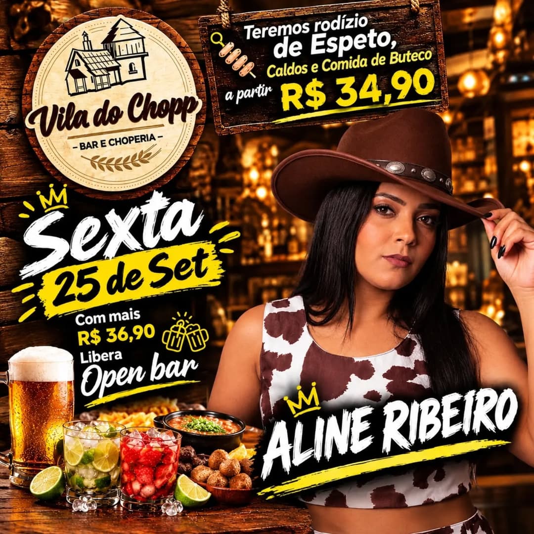 Flyer de ALINE RIBEIRO