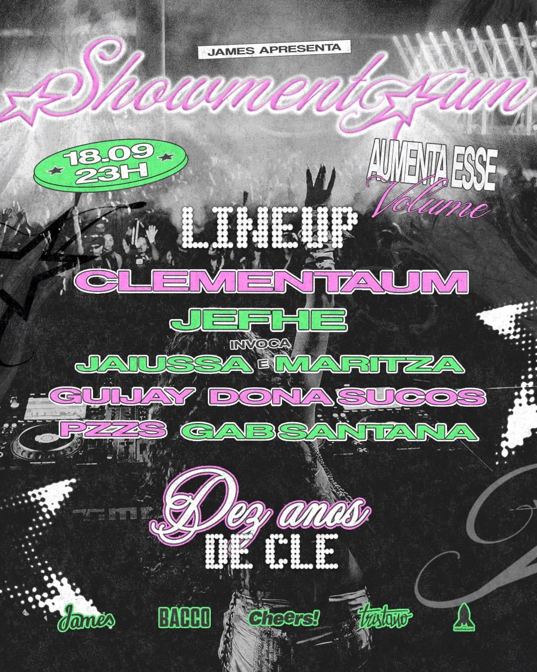 Flyer de GAB Santana, Gui, Jefhe, Jaiussaa e Maritza Tza